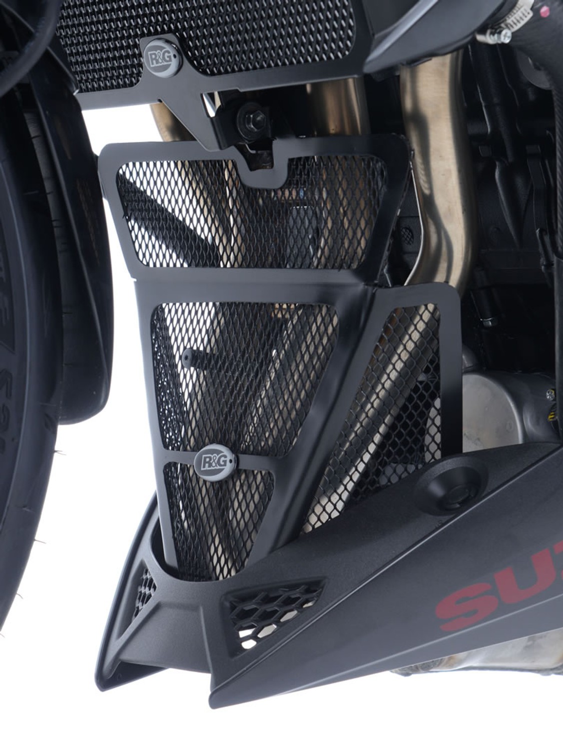 R&G Racing Downpipe Grille for Suzuki GSX-S750 '17-'22 R&G Racing Downpipe Grille for Suzuki GSX-S750 '17-'22
